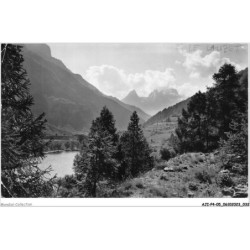 AJIP4-05-0354 - Route des grandes alpes - LE LAUZET - Contre-jour sur le lac - Dans le fond - Les séolanes