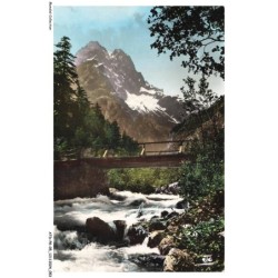 ATDP8-0595-05 - Les alpes - LE PELVOUX - Pont de bois sur le gyr près ailefroide - Le grand pelvoux
