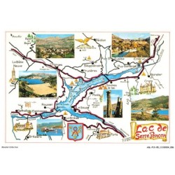 ASLP13-0831-05 - LAC DE SERRE-PONCON et ses environs - Carte touristique