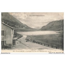 AWQP1-0044-05 - Les alpes pittoresques - Col de larche - Le refuge et le lac de la madeleine