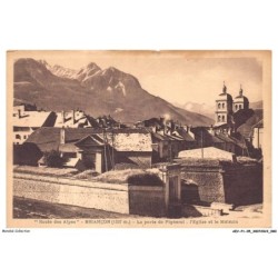 AEVP1-0041-05 - BRIANCON - La route de pignerol - L'église et le mélézin