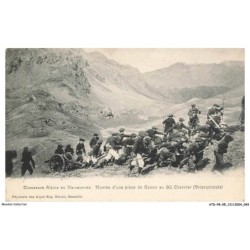ATDP8-0590-05 - Chasseurs alpins en manoeuvres - Montée d'une pièce de canon au gd-charvier - BRIANCONNAIS