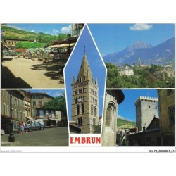 ALYP2-0173-05 - EMBRUN - La cathédrale - La place st-marcelin - La place de la mairie - La tour brune - Le chateau