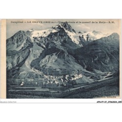 AFNP7-0640-37 - DAUPHINE - LA GRAVE - Vue générale et le massif de la meije