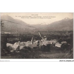 AFNP7-0651-37 - LES GROTTES - Vue générale - Vallée de la durance - Dans le fond - EMBRUN et le massif du pelvoux