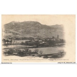 AWQP2-0088-05 - EMBRUN - Effet de neige - Vue prise au dessus de la gare - Au fond pointe de la mazelière et pic pouzenc
