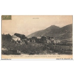 AWQP2-0115-05 - EMBRUN - Vue générale - Chateau de bellegarde - Pic du clocher