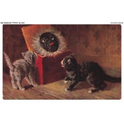 AYNP9-0791-CHAT - Le masque et les chats