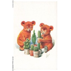 AYNP10-0942-OURS - Oursons et cactus