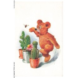 AYNP10-0940-OURS - Ours et cactus - L'abeille