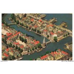 AZRP11-0758-PAYS-BAS - AMSTERDAM-HOLLAND - Vue aerienne de la Tour Montelbaan et environs
