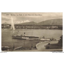 AZRP4-0241-SUISSE - GENEVE - La Rade - le Jet d'eau et le Mont-Blanc