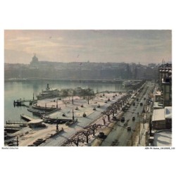 AZRP4-0260-SUISSE - GENEVE - Le Quai du Mont Blanc et la Ville en Hiver