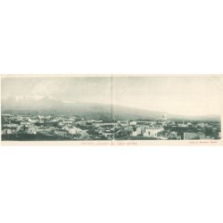 MIKIKP6-070 ITALIE RIPOSTO PANORAMA CON VEDUTA DELL ETNA  CARTE DOUBLE