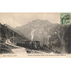 MIKIL-053 SUISSE CHEMIN DE FER GLION-NAYE ET LES ROCHERS  TRAIN