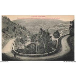 AZTP4-0315-15 - LE CANTAL PITTORESQUE - Route de SAINT-FLOUR a chaudesaigues - Grand tournant de la nation