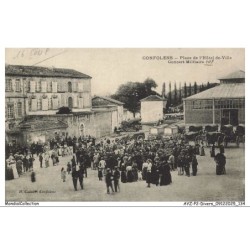 AYZP2-0198-16 - CONFOLENS - Place de l'hôtel-de-ville - Concert militaire