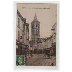 16 COGNAC CLOCHER DE L EGLISE SAINT LEGER ET RUE DU CANTON