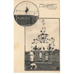 16 COGNAC AH-AL00124 GRAND CONCOURS DE GYMNASTIQUE DU 16 JUIN 1907 SAUT A LA PERCHE UNE PYRAMIDE