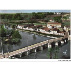 CK-BFP1-1089-16 - EN AVION AU-DESSUS DE CHATEAUNEUF-SUR-CHARENTE - Le pont sur la charente