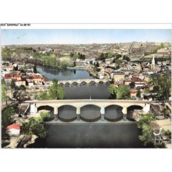 CK-BFP1-1056-16 - EN AVION AU-DESSUS DE CONFOLENS - Vue panoramique des Deux Ponts