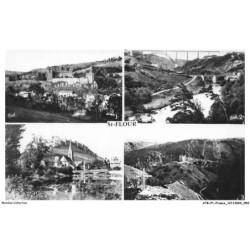 ATBP1-0028-15 - SAINT-FLOUR - Chateau de sailhans - Viaduc de garabit - Chateau d'alleuzes - Le faubourg sur le lander