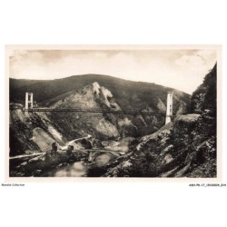 ASNP8-0491-15 - CHAUDES-AIGUES - gorges de la truyère - Le vieux pont et le nouveau pont tréboul