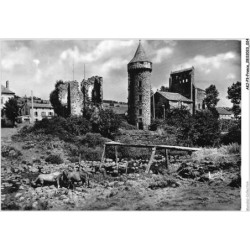 AKJP3-0225-15 - ENVIRONS DE SAINT-FLOUR - roffiac - l'église - édifice roman - clocher a peigne