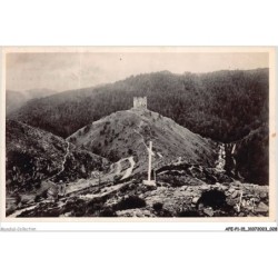 AFEP1-15-0015 - Environ de SAINT-FLOUR - cantal - les ruines féodales du château d'alleuze