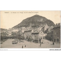 AVEP8-0678-15 - MURAT - le rocher et la vierge - vus de la place de la mairie