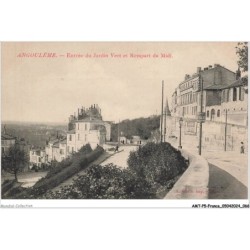 AMTP5-0462-16 - ANGOULEME - entrée du jardin vert et rempart du midi
