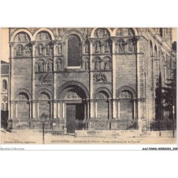 AAJP2-16-0105 - ANGOULEME - La Cathédrale Saint-Pierre - Partie Inférieure de la façade