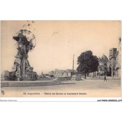 AAJP4-16-0301 - ANGOULEME - Statue de Carnot et boulevard Desaix