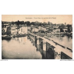 AQJP2-0123-16 - CONFOLENS - vieux pont - rive gauche de la vienne