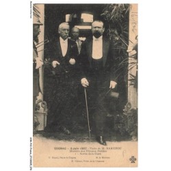 AYMP10-0942-16 - COGNAC - 9 juin 1907 - Visite de m.barthou ministre des travaux publics - Sortie de la gare