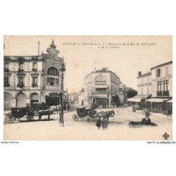 AXAP1-0037-16 - COGNAC - Place françois 1er - Perspective de la rue du XIV-juillet et de la corderie