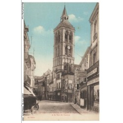 AWYP3-0156-16 - COGNAC - Le clocher de l'église saint-léger et la rue de canton