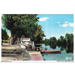 AWYP4-0253-16 - MANSLE - La charente et parc de l'hotel beau-rivage