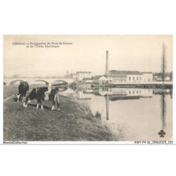 AWYP4-0311-16 - COGNAC - Perspective du pont de crouin et de l'usine electrique