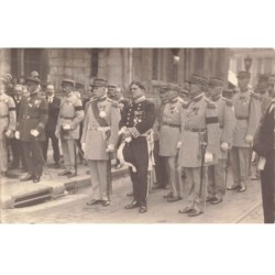 MIKIH-1045 16 ANGOULEME LE MARECHAL PETAIN OBSEQUES DU GENERAL JACQUEMOT CARTE PHOTO MILITAIRE 1933