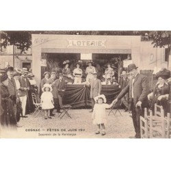 MIKIH-1038 16 COGNAC FETES DE JUIN 1911 SOUVENIR DE LA KERMESSE LOTERIE