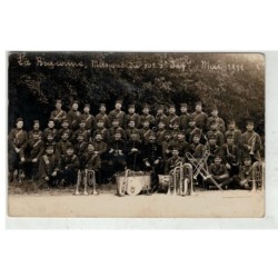 16 LA BRACONNE  -16486 LE CAMP MUSIQUE DU 50 EME INFANTERIE MAI 1911 CARTE PHOTO FANFARE
