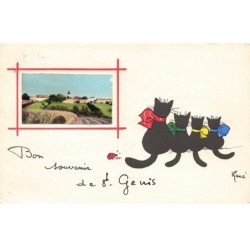 16 SAINT GENIS -AS38174 BON SOUVENIR CHAT RENE