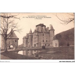 ABHP3-15-0202 - Le Cantal Pittoresque - Vue générale du château de Pesteils à Polminhac