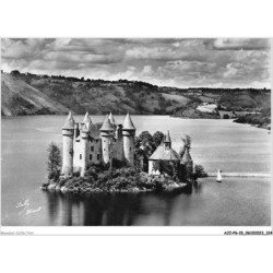 AJIP6-15-0614 - le château de - VAL - cantal - monument du XVe siècle - il se trouve sur le lac du barrage de bort