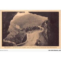 ABHP3-15-0215 - Cantal - La route et la TRUYERE - Vues de l'Intérieur de la Grotte des Faux-Monnayeurs
