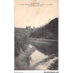ABHP5-15-0435 - LAROQUEBROU - Le château et le Défilé des Gorges de la cère
