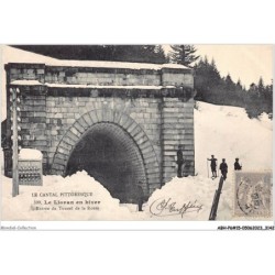 ABHP6-15-0486 - LE LIORAN en hiver - Entrée du tunnel de la Route