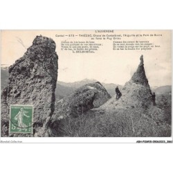 ABHP10-15-0845 - Cantal - THIEZAC - Le Chaos de Casteltinet - L'Aiguille et le pain de sucre - Au fond le Puy Griou