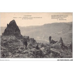 ABHP10-15-0844 - Cantal - THIEZAC - Le Chaos de Casteltinet et vue de THIEZAC